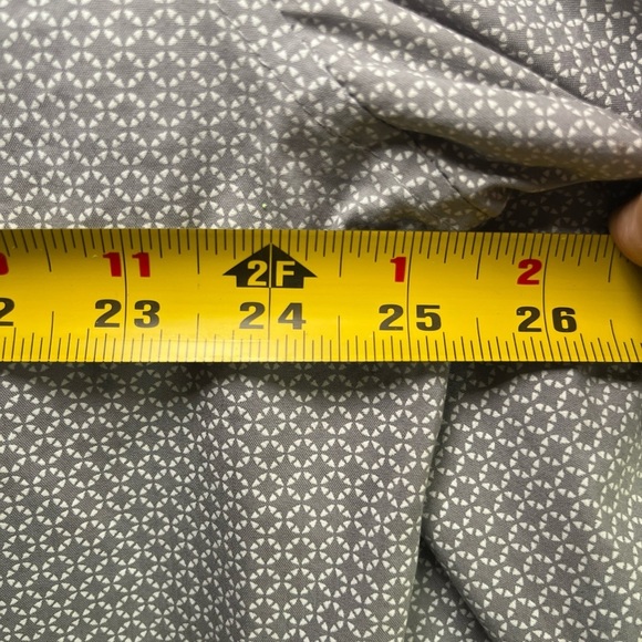 J. Ferrar Long Sleeve Stretch Slim Fit Gray Button Up Shirt Mens Sz XL 17-17.5” - Picture 10 of 14